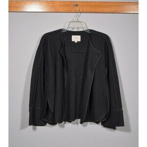 Ann Taylor LOFT Wool Blend Unstructured Open Front Shrug Blazer Jacket Sz S